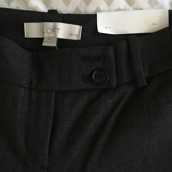 NWT Loft Marisa Boot Cut Petite Grey Dress Pant - Picture 4 of 4